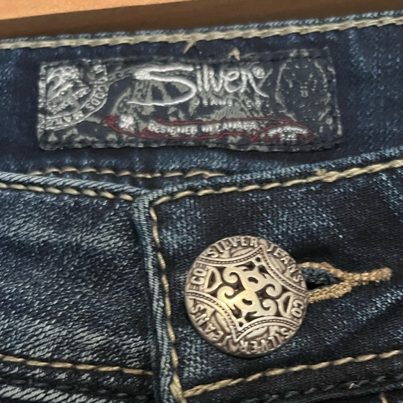 SILVER Aiko High Skinny Jeans size 30W - Picture 2 of 8